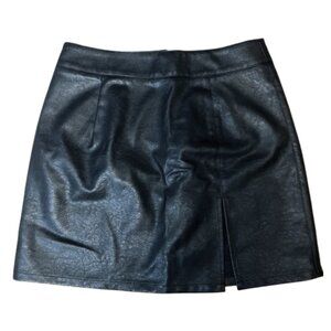 Lioness "Rizzo" Black Faux Leather Mini Skirt